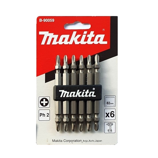 B-90059 Bộ Mũi Vít 2 Đầu Ph2 82mm(6 Cái/Hộp)