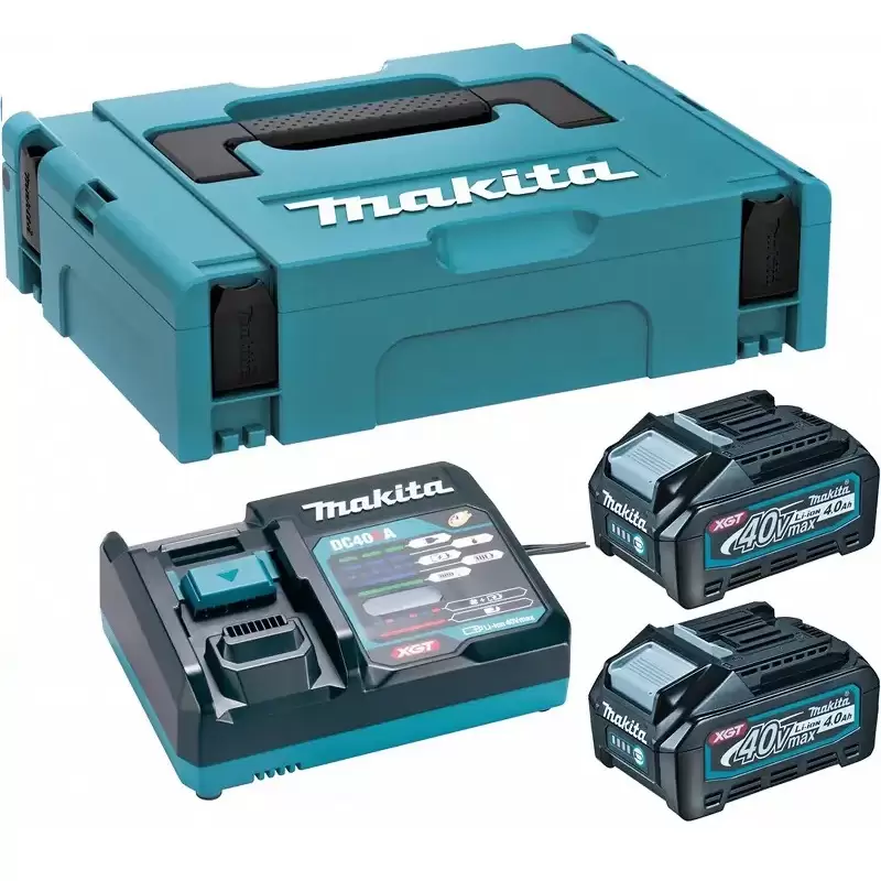 191J97-1 BỘ PIN SẠC Makita 40V 4AH (DC40RA + BL4040X2 + MAKPAC1) 191J97-1