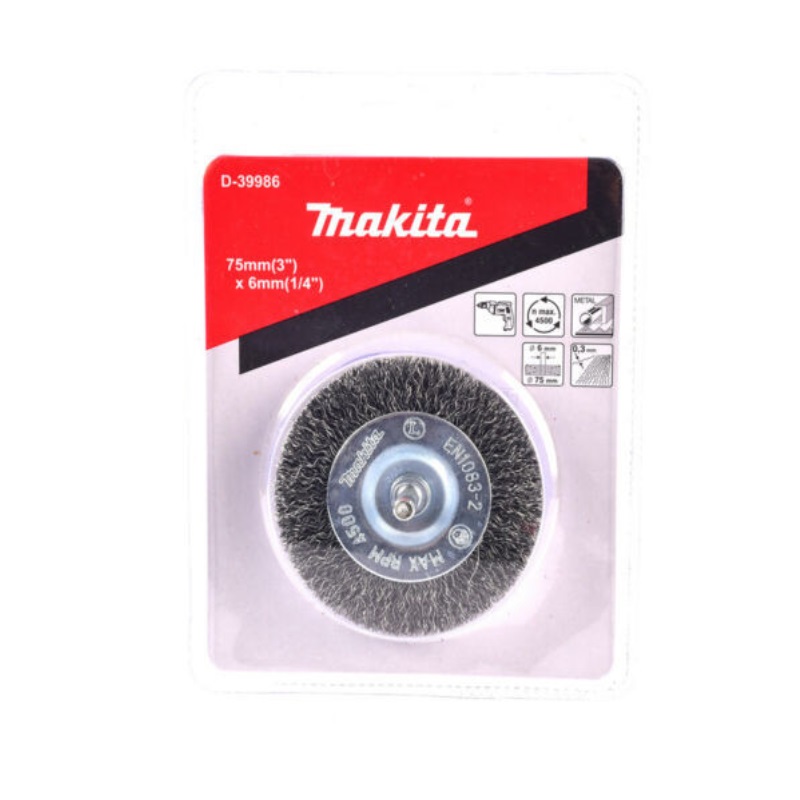 D-39986 Chổi Đánh Gỉ (dạng Tròn) 75mmx(chuôi 6mm)