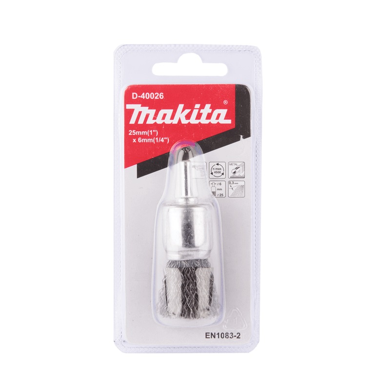 D-40026 Chổi Đánh Gỉ (dạng Trụ) 25mmx(chuôi 6mm)