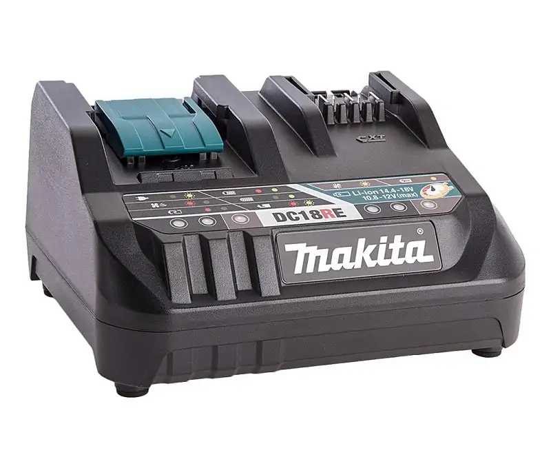 DC18RE Sạc nhanh 2 cổng Makita DC18RE (1 cổng 18V, 1 cổng 12V)