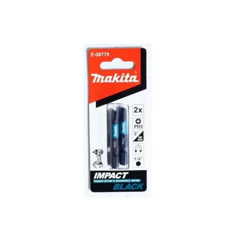 E-08779 Mũi Vít Ph3-50mm Impact Black (2 Cái/Bộ)
