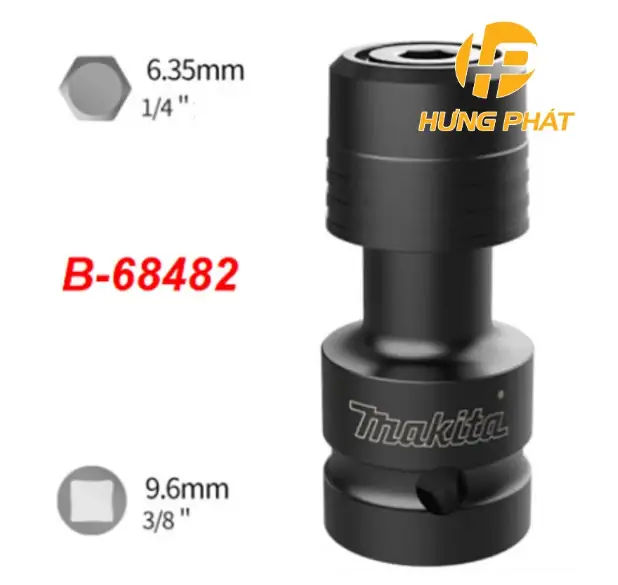 B-68482 ĐẦU CHUYỂN ĐỔI SIẾT BU LÔNG SANG VẶN VÍT (3/8″”sang1/4″) Makita B-68482