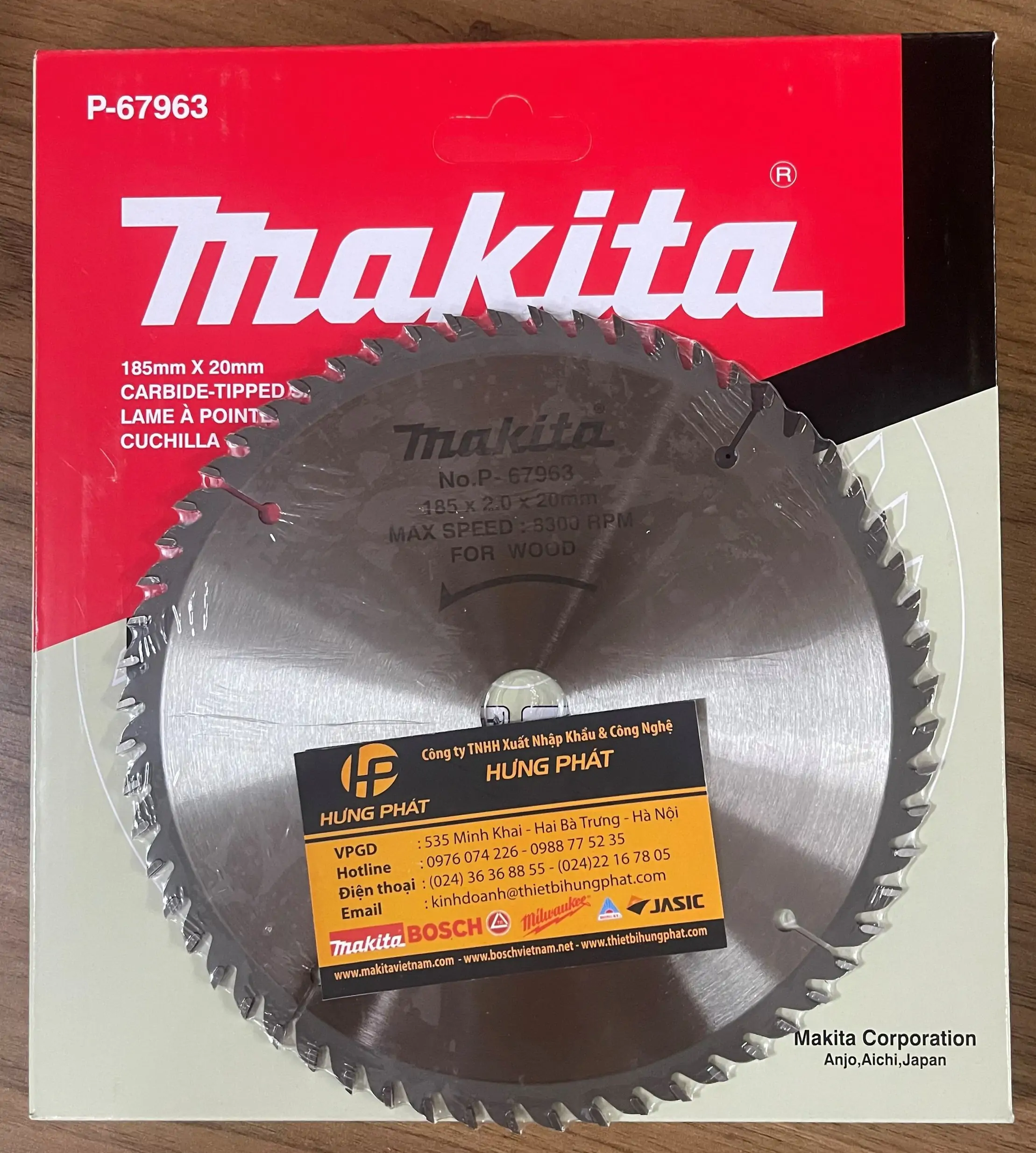 P-67963 Lưỡi cắt gỗ Makita P-67963 (185mm) 3 P 67963 2.jpg