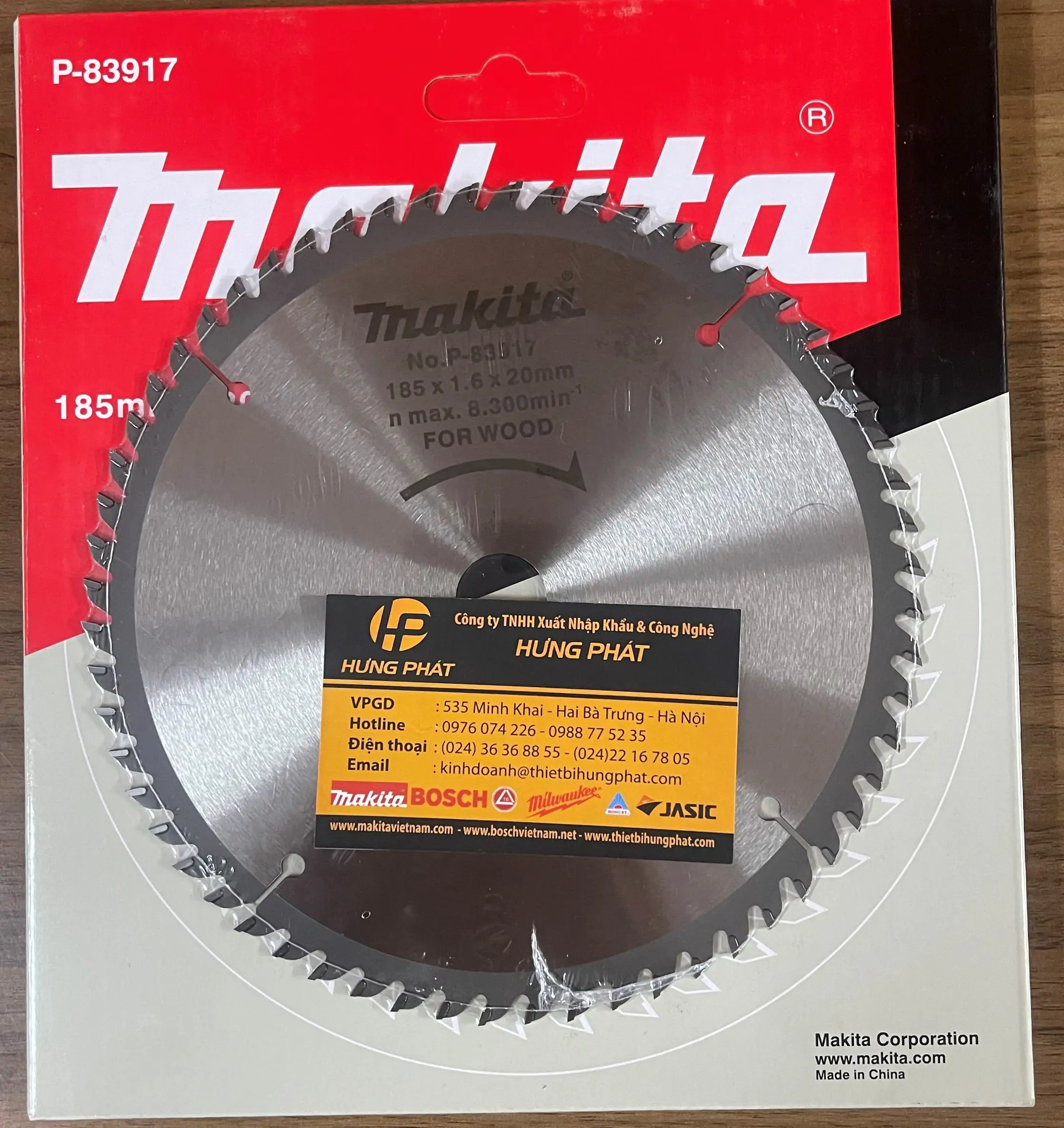 P-83917 Lưỡi cắt gỗ Makita P-83917(185 mm) 3 P 83917 2.jpg