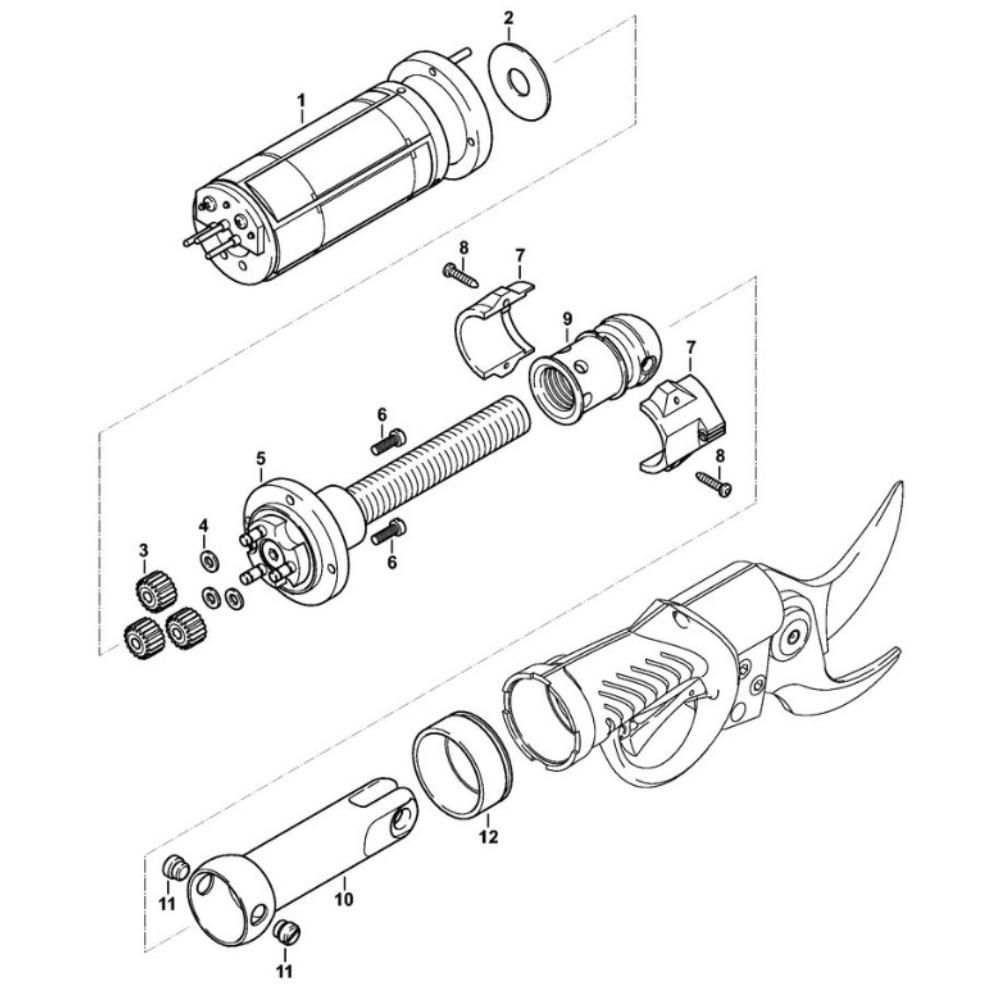 Sơ đồ Động cơ điện cho Stihl ASA 85 3 asa85 electric motor assembly
