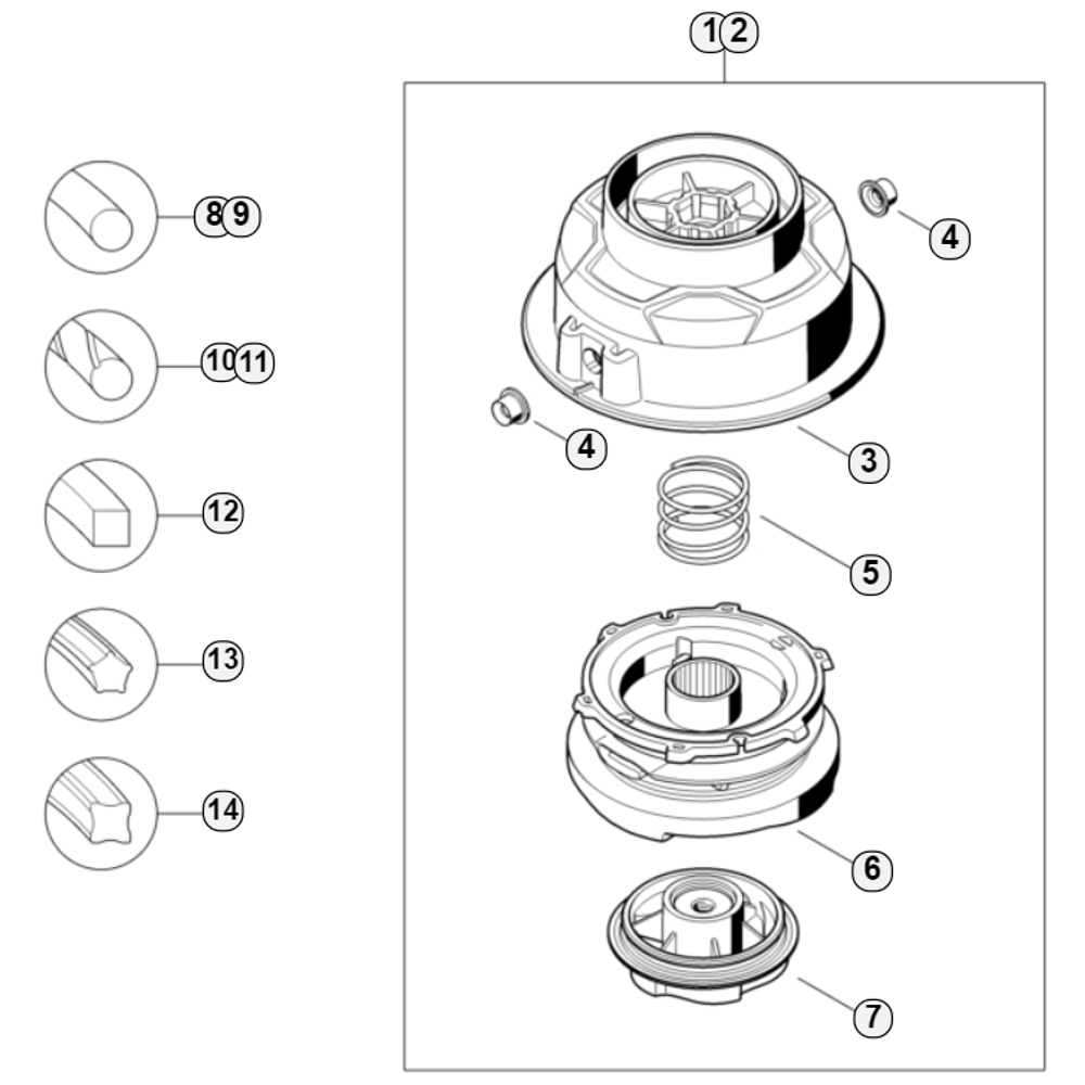 Sơ đồ Đầu Stihl AutoCut C 6-2 3 autocut c 6 2