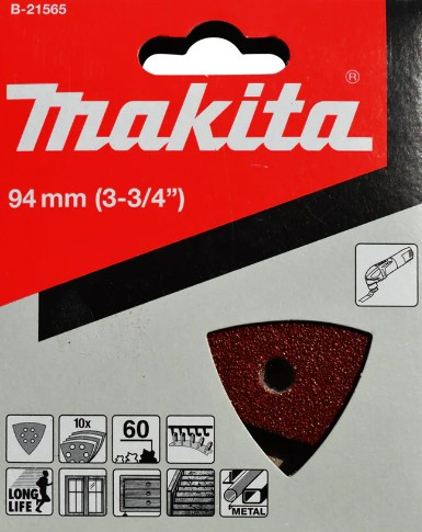 B-21565 Giấy Chà Nhám Tam Giác 60 (Màu Đỏ) 3 b 21565giay cha nham tam giac 60 mau do 123