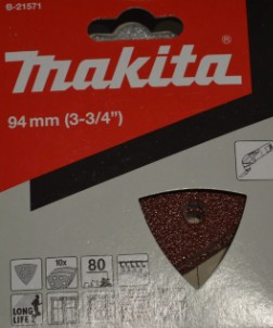 B-21571 Giấy Chà Nhám Tam Giác 80 (Màu Đỏ) 3 b 21571giay cha nham tam giac 80 mau do 719