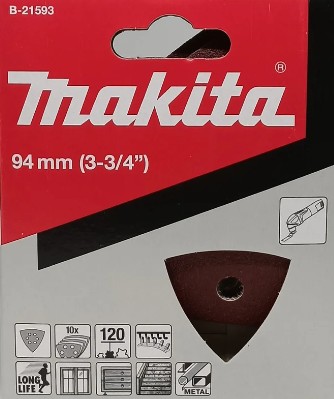 B-21593 Giấy Chà Nhám Tam Giác 120 (Màu Đỏ) 3 b 21593giay cha nham tam giac 120 mau do 746