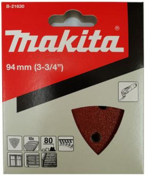 B-21630 Giấy Chà Nhám Tam Giác 80 (Màu Đỏ) 3 b 21630giay cha nham tam giac 80 mau do 174