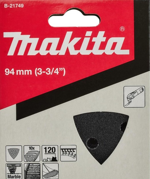 B-21749 Giấy Chà Nhám Tam Giác 120 (Đen) 3 b 21749giay cha nham tam giac 120 den 723