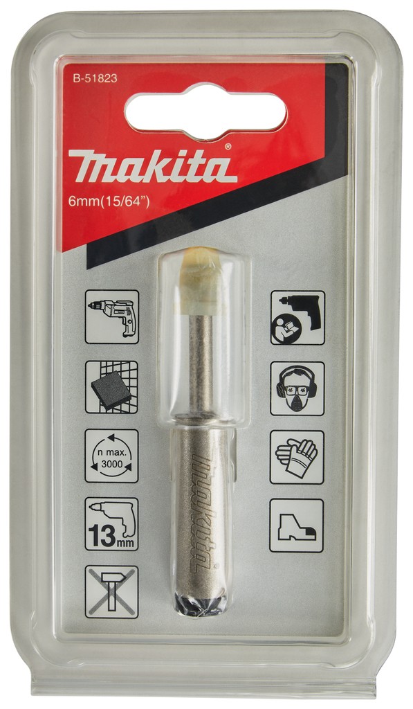 B-51823 Mũi Khoan Lỗ Đầu Kim Cương 6mm 2 b 51823mui khoan lo dau kim cuong 6mm 176