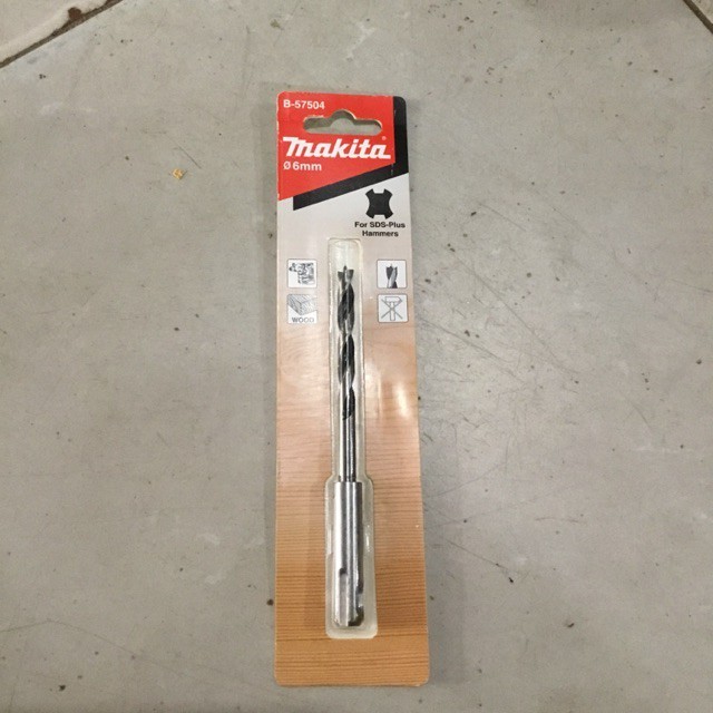 B-57504 Mũi Khoan Gỗ 6×123 1 Cái (Chuôi Sds-plus)