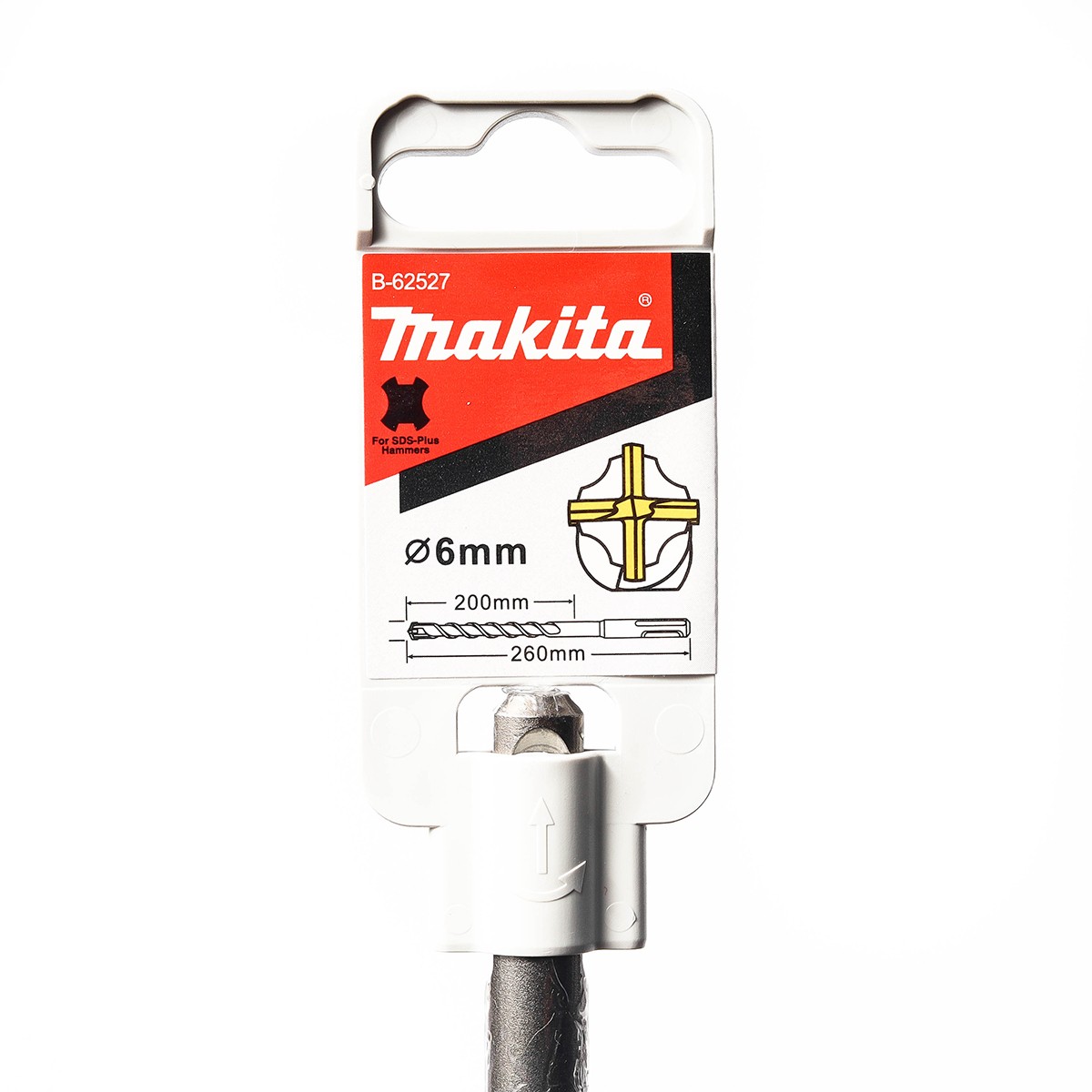 B-62527 Mũi Khoan 4 Cạnh Sds-plus 6x260mm