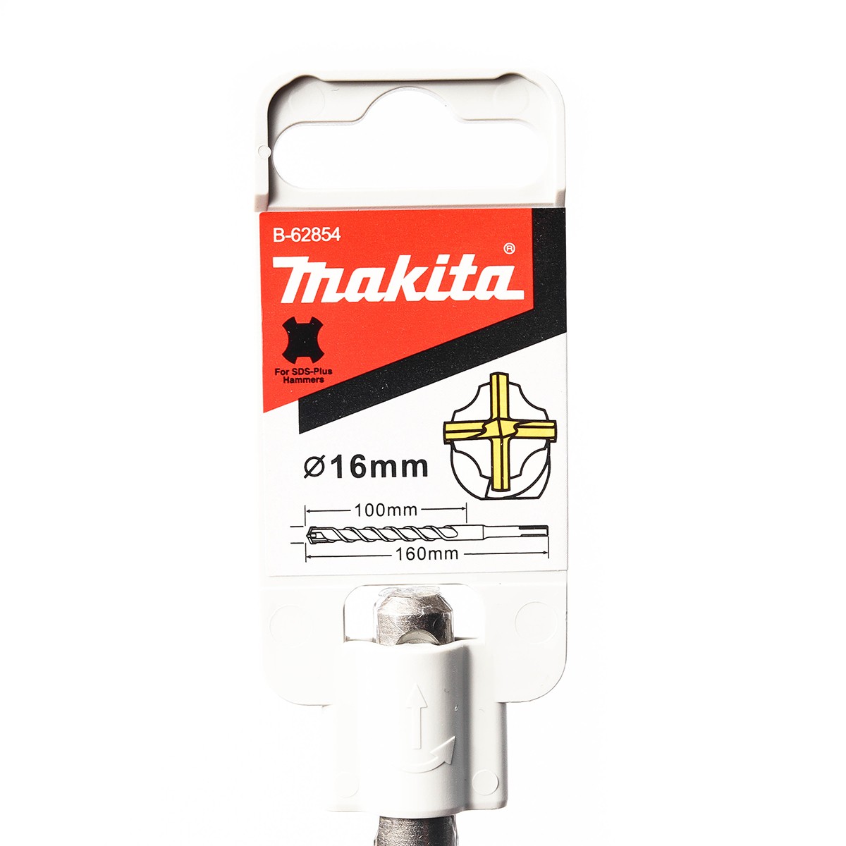 B-62854 Mũi Khoan 4 Cạnh Sds-plus 16x160mm