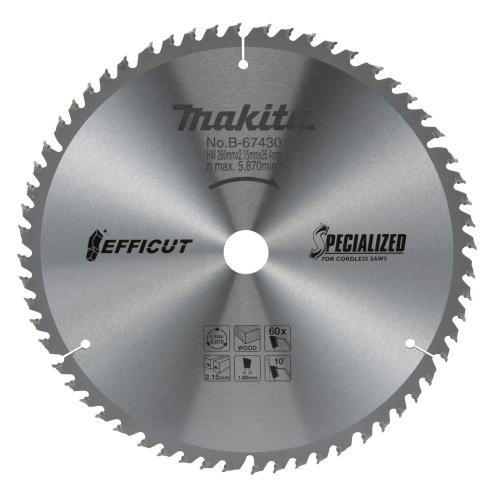 B-67430 Lưỡi Cưa Hợp Kim 260×25.4x60t