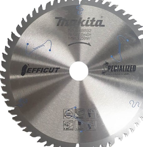 B-69892 Lưỡi Cưa Hợp Kim Efficut 165x20x60t