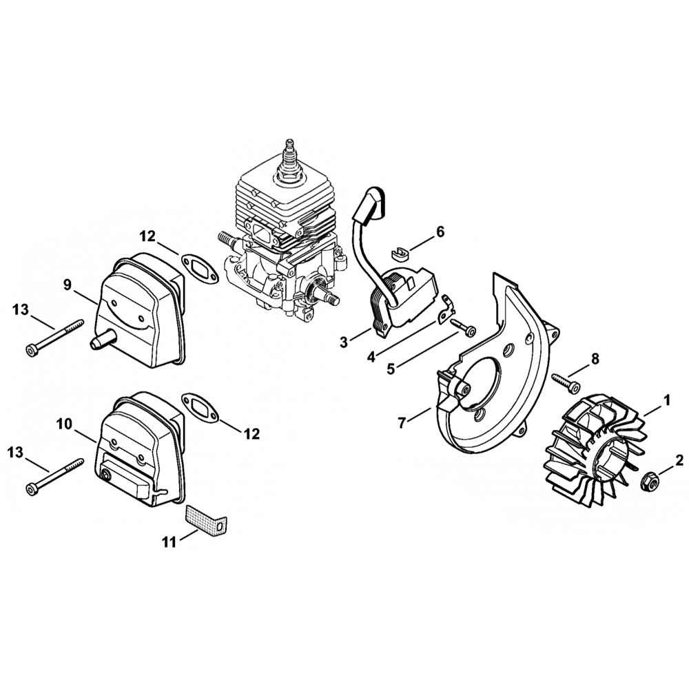 bg50 ignition system muffler