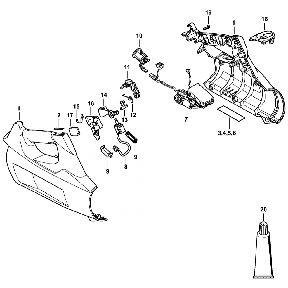 bga100 handle housing electronic module