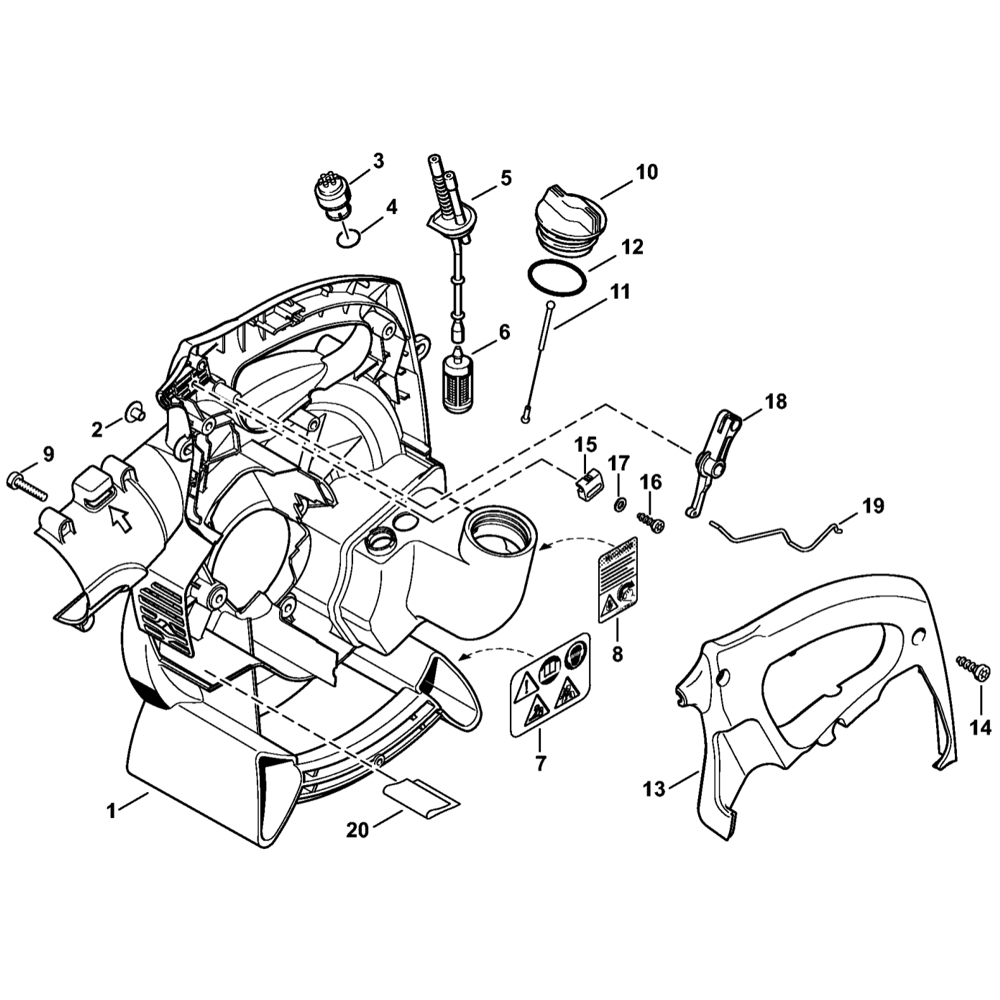 br45c fan housing inside