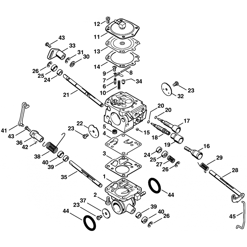 carburetor hs 314 assembly for stihl ts800 disc cutter pre 43.2007 21.2011