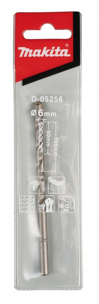 D-05256 Mũi Khoan Bê Tông Chuôi Kẹp 6×100 2 d 05256mui khoan be tong chuoi kep 6x100 38