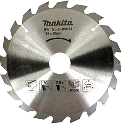 D-09634 Lưỡi Cưa Hợp Kim 185mmx30mm20t