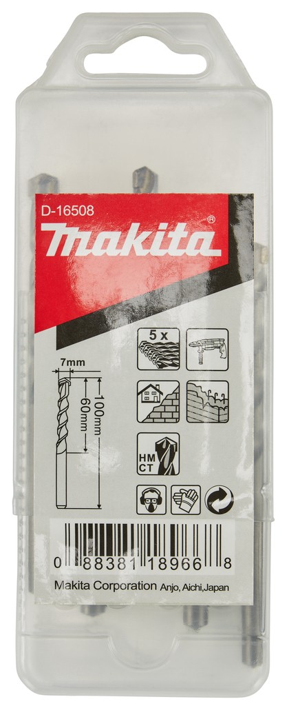 D-16508 Mũi Khoan Bê Tông Chuôi Kẹp 5 Cái/Bộ 7x100mm 3 d 16508mui khoan be tong chuoi kep 5 caibo 7x100mm 437