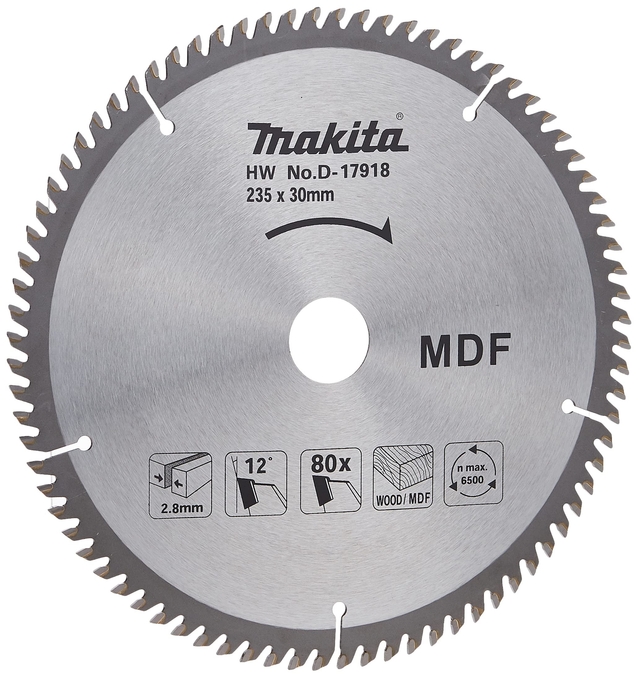 D-17918 Lưỡi Cưa Hợp Kim Cho MDF 235mmx30x80t 3 d 17918luoi cua hop kim cho mdf 235mmx30x80t 707