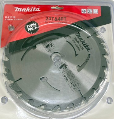 D-21319 Lưỡi Cưa Hợp Kim Cho Gỗ (2cái/bộ) 235mmx25mmx24 – 40T 2 d 21319luoi cua hop kim cho go 2caibo 235mmx25mmx24 40t 309