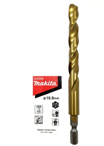 D-31223 Mũi Khoan Kim Loại Hss-Tin (Chuôi Lục Giác) 12x151mm 2 d 31223mui khoan kim loai hss tin chuoi luc giac 12x151mm 188