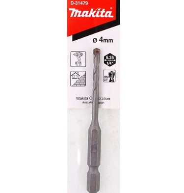 D-31479 Mũi Khoan Bê Tông (Chuôi Lục Giác) 1/4 4x80mm