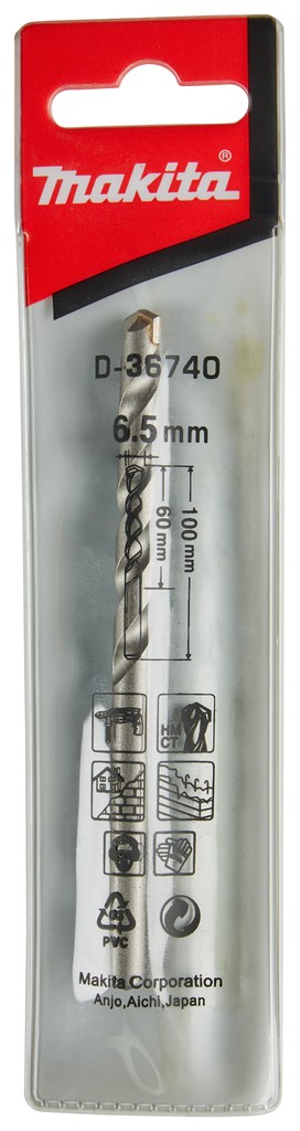 D-36740 Mũi Khoan Bê Tông Chuôi Kẹp 6.5x150mm