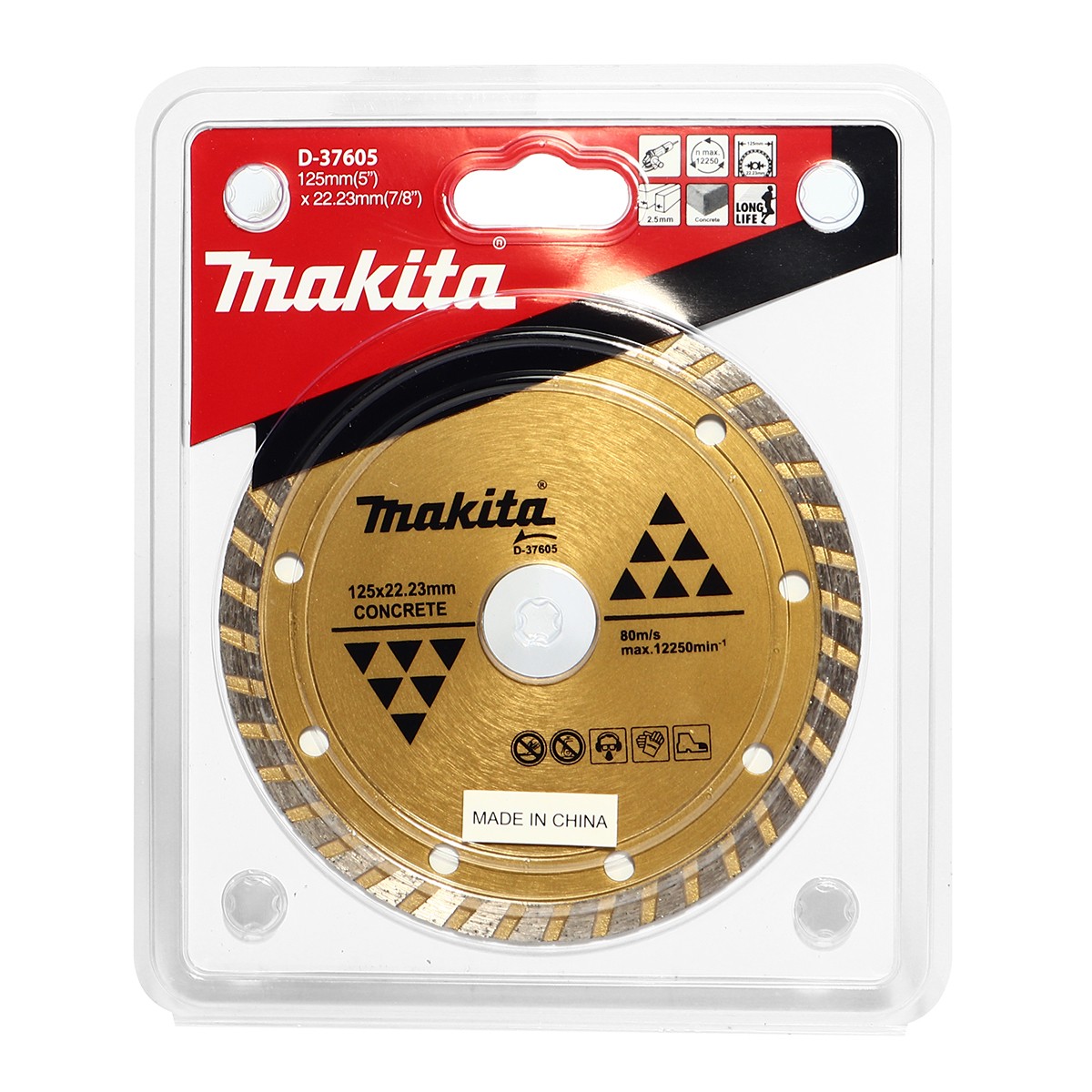 D-37605 Lưỡi Cắt Kim Cương Phân Đoạn 125mm