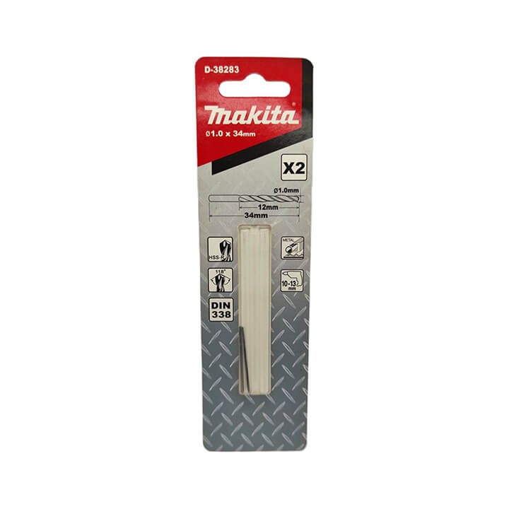 D-38283 Mũi Khoan Kim Loại Hss-r 2 Cái/Bộ 1mm