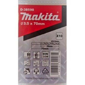 D-38598 Mũi Khoan Kim Loại Hss-r 10 Cái/Bộ 3.5mm