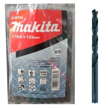 D-38744 Mũi Khoan Kim Loại Hss-r 10 Cái/Bộ 10mm