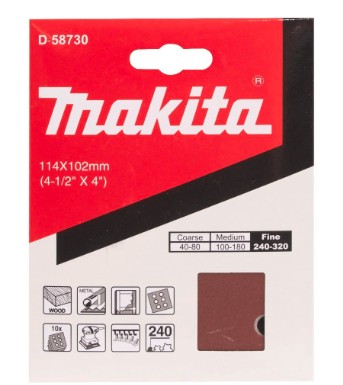D-58730 Giấy Chà Nhám Cho Gỗ 114x102mm(cỡ Hạt 240) 2 d 58730giay cha nham cho go 114x102mmco hat 240 904