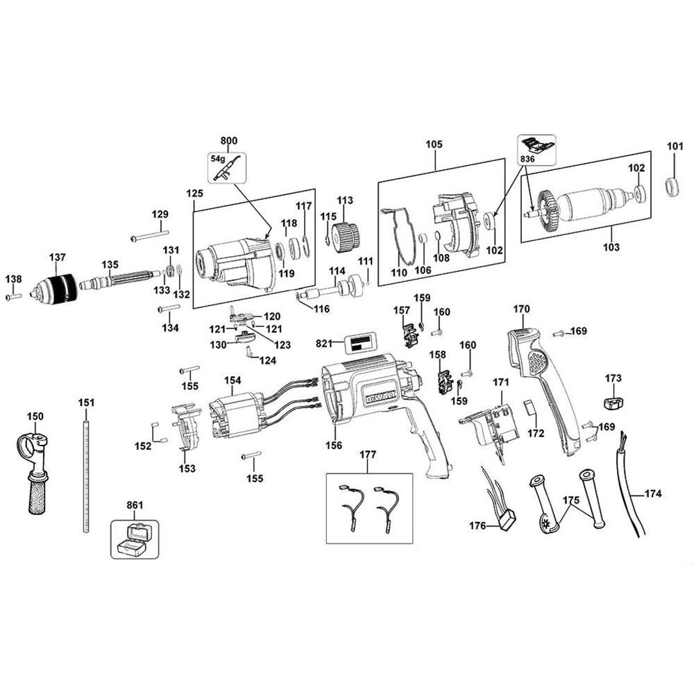 Sơ đồ Lắp ráp chính cho DeWalt D21441 3 d21441 type 1