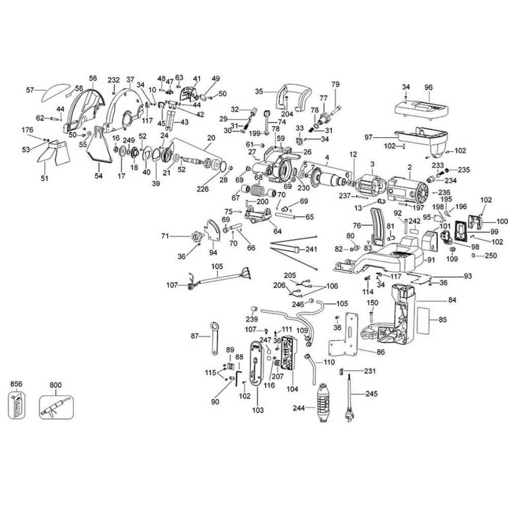 Sơ đồ Lắp ráp chính DeWalt D24000 2 d24000 type 2