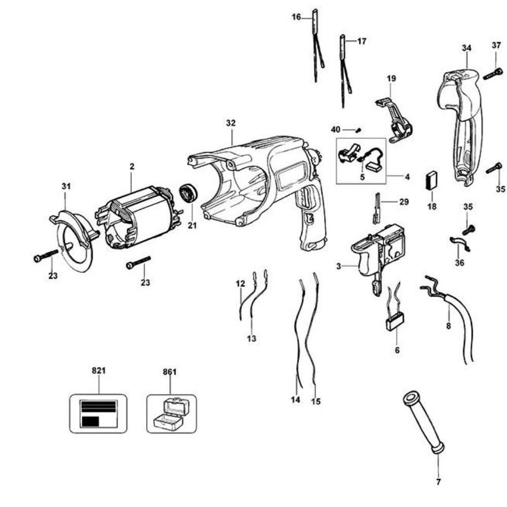 Sơ đồ Lắp ráp chính cho DeWalt D25101K 3 d25101k type 3 1