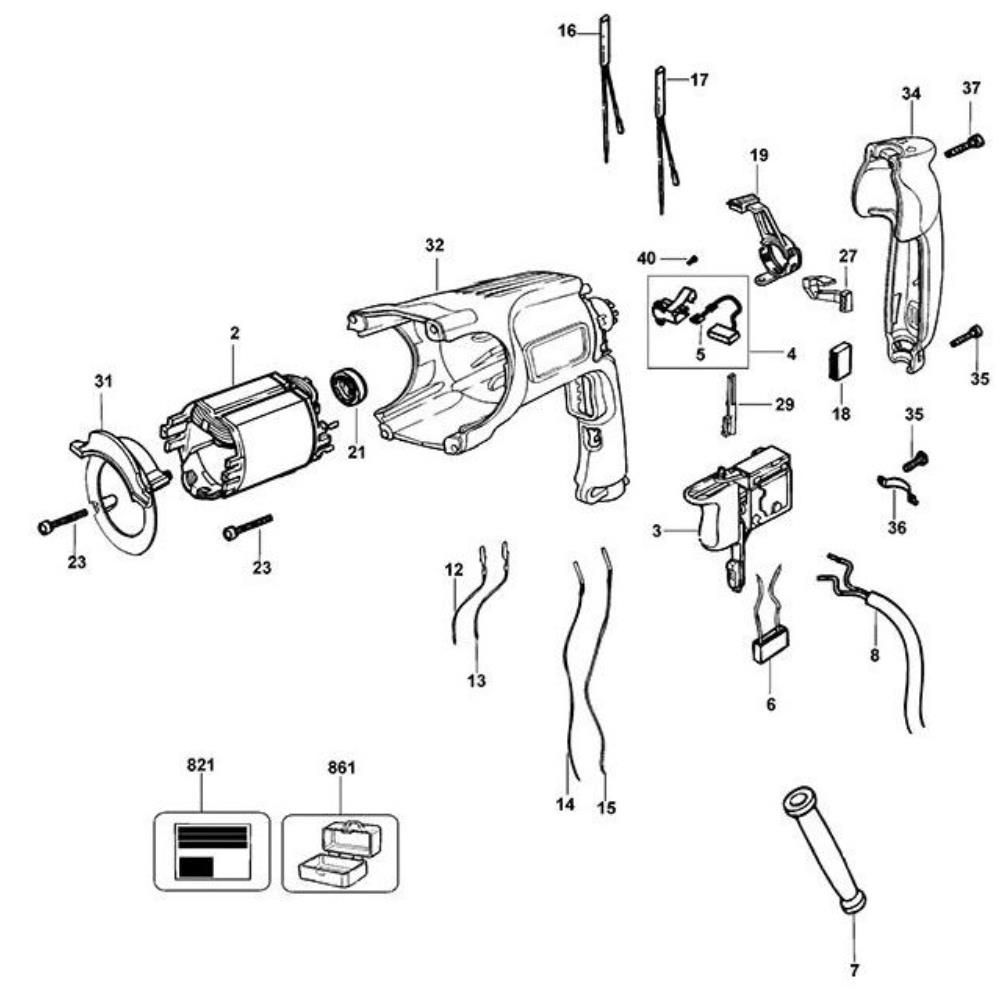 Sơ đồ Lắp ráp chính DeWalt D25102K