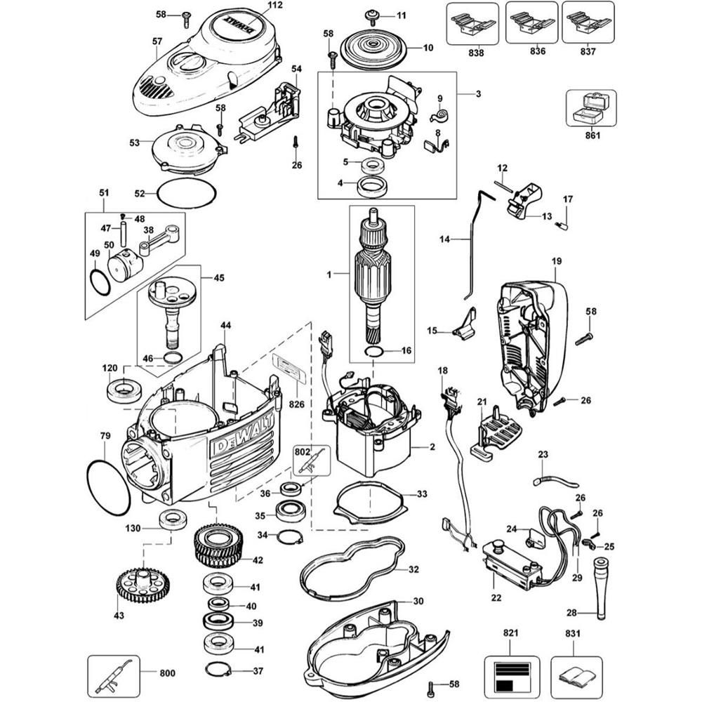Sơ đồ Lắp ráp chính cho DeWalt D25900K 3 d25900k type 1