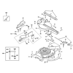 Sơ đồ Lắp ráp chính cho DeWalt D27111