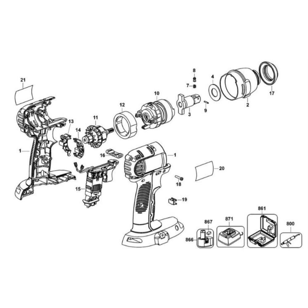 Sơ đồ DeWalt DC822 Loại 2 Hội 2 dc822 type 2