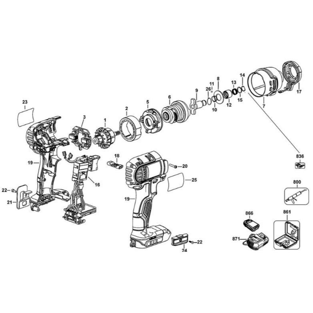 Sơ đồ DeWalt DCF885 Loại 10 Lắp Ráp 2 dcf885 type 10