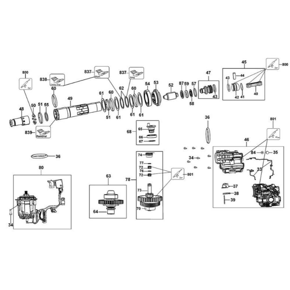Sơ đồ Lắp ráp trục khuỷu cho DCH333