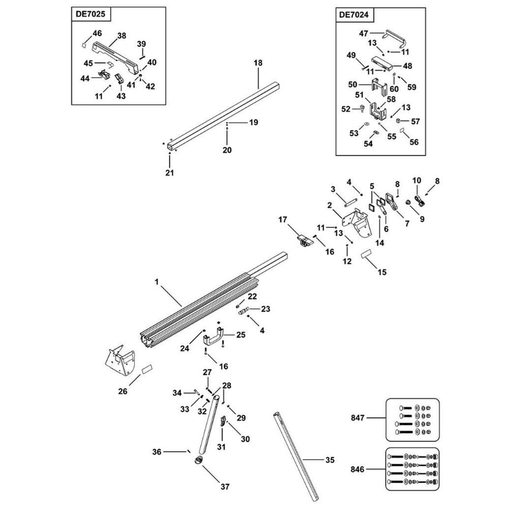 Sơ đồ Lắp ráp chính DeWalt DE7033