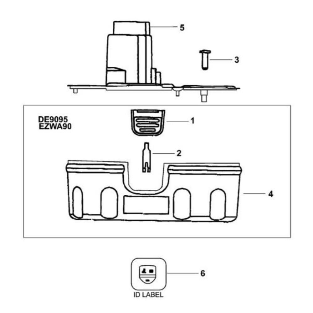 Sơ đồ Lắp ráp pin DeWalt DE9095